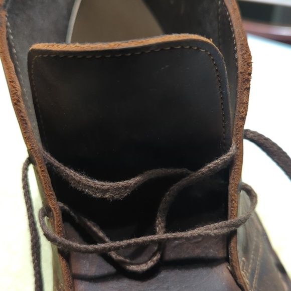 Classic Clark\'s Brown Leather Men\'s Boots.. Very Nice!! Bought New ..12M